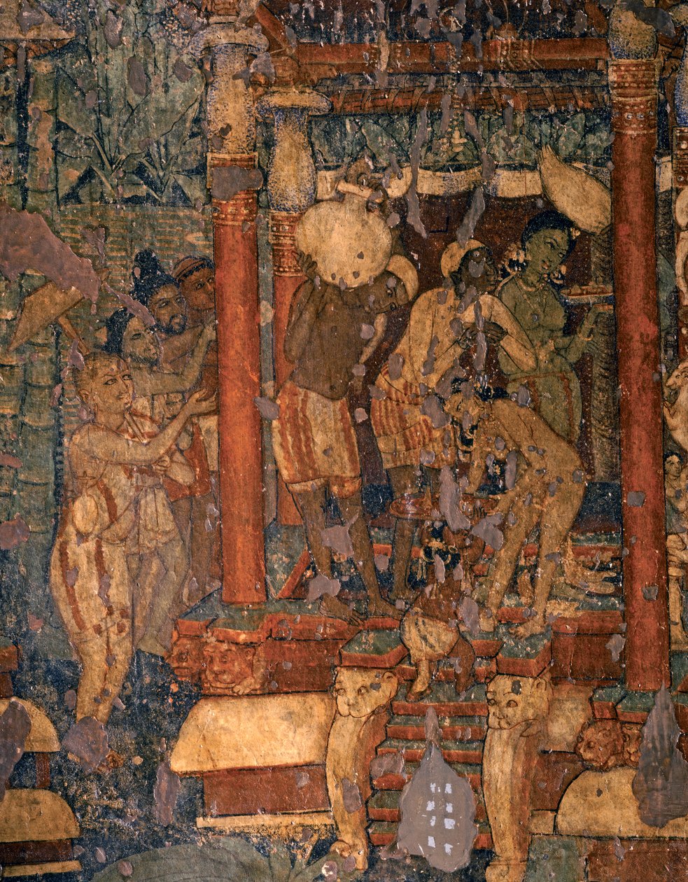 INDICKÉ UMĚNÍ: , 5. - počátek 6. století (freska) od Indian School