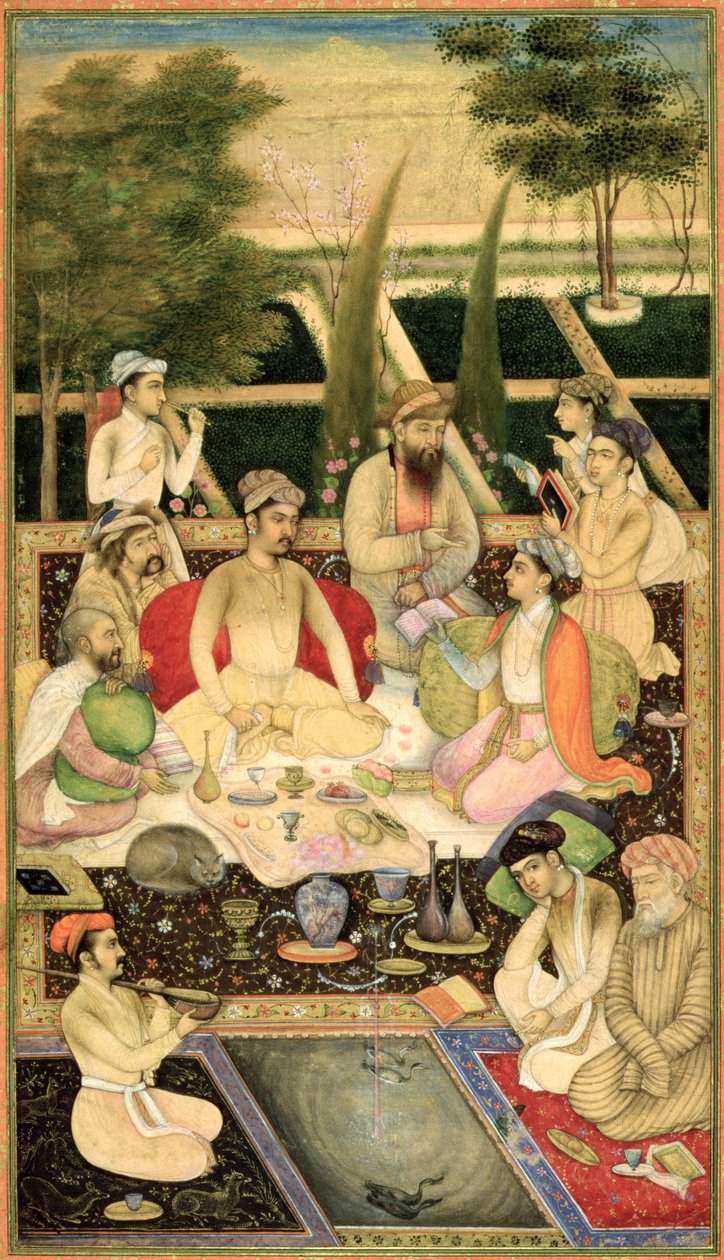 V. 07A.8 Dva princové v zahradě, kolem 1615 od Indian School