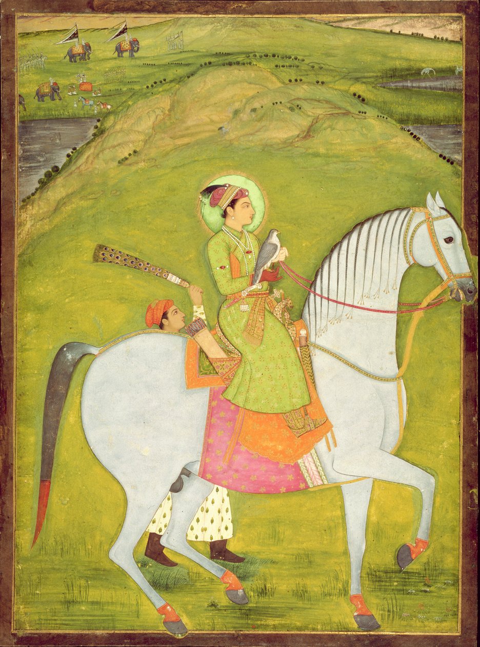 V. 63.7 Mladý princ na koni, kolem 1720-30 od Indian School