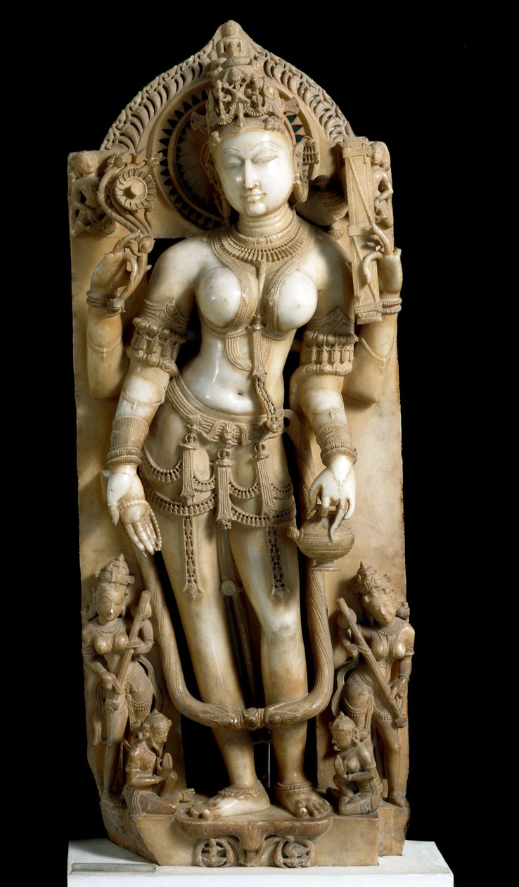 Indické umění: The Divineethe Saraswati (Saraswati) od Indian School