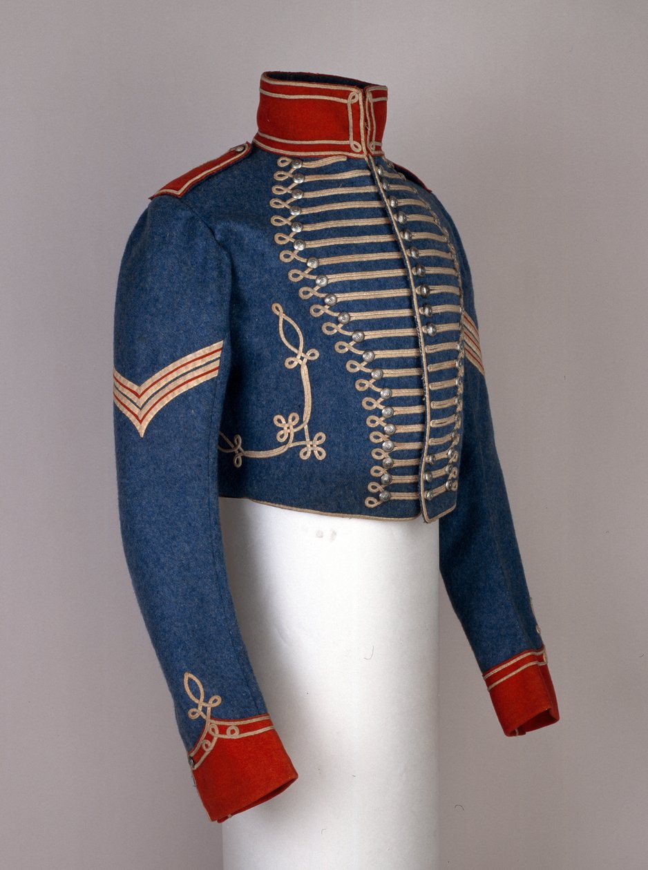 Krátká, celošatová bunda indického poddůstojníka, 6. bengálská lehká kavalérie, kolem roku 1825 od Indian School