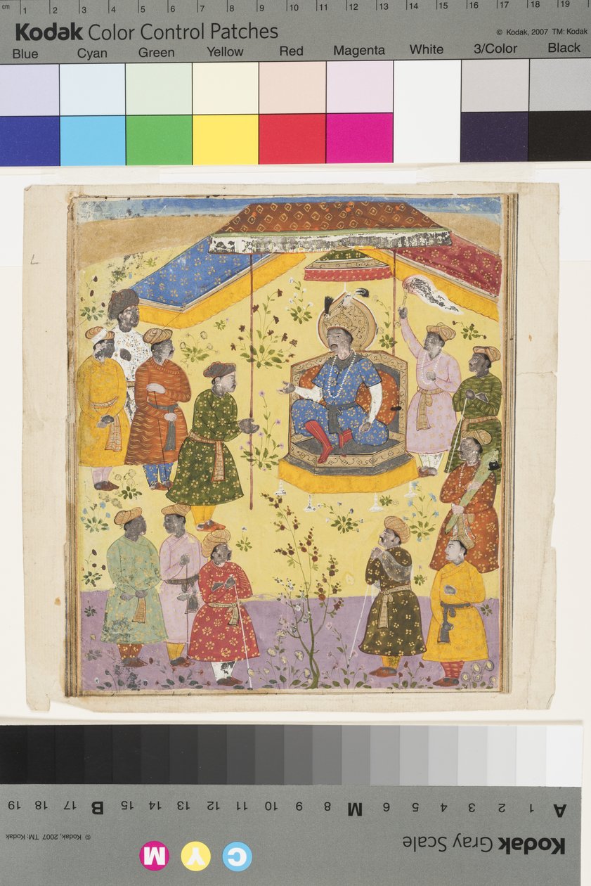 Kavus drží soud, c.1610 od Indian School