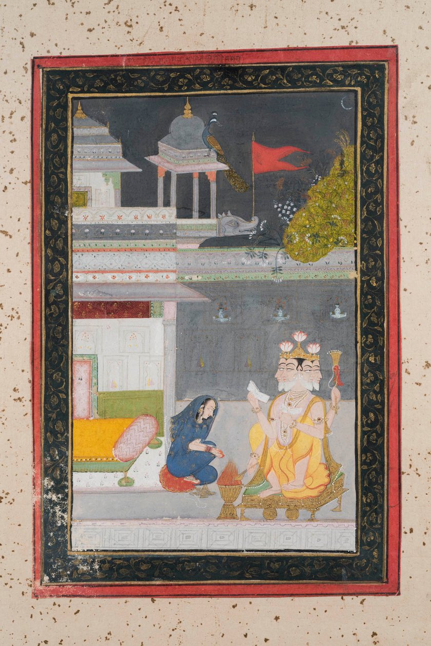 Khambhavati Ragini, kolem roku 1790 od Indian School
