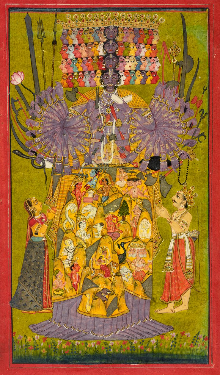 Krišna Vishwaroopa, č. 1740 od Indian School