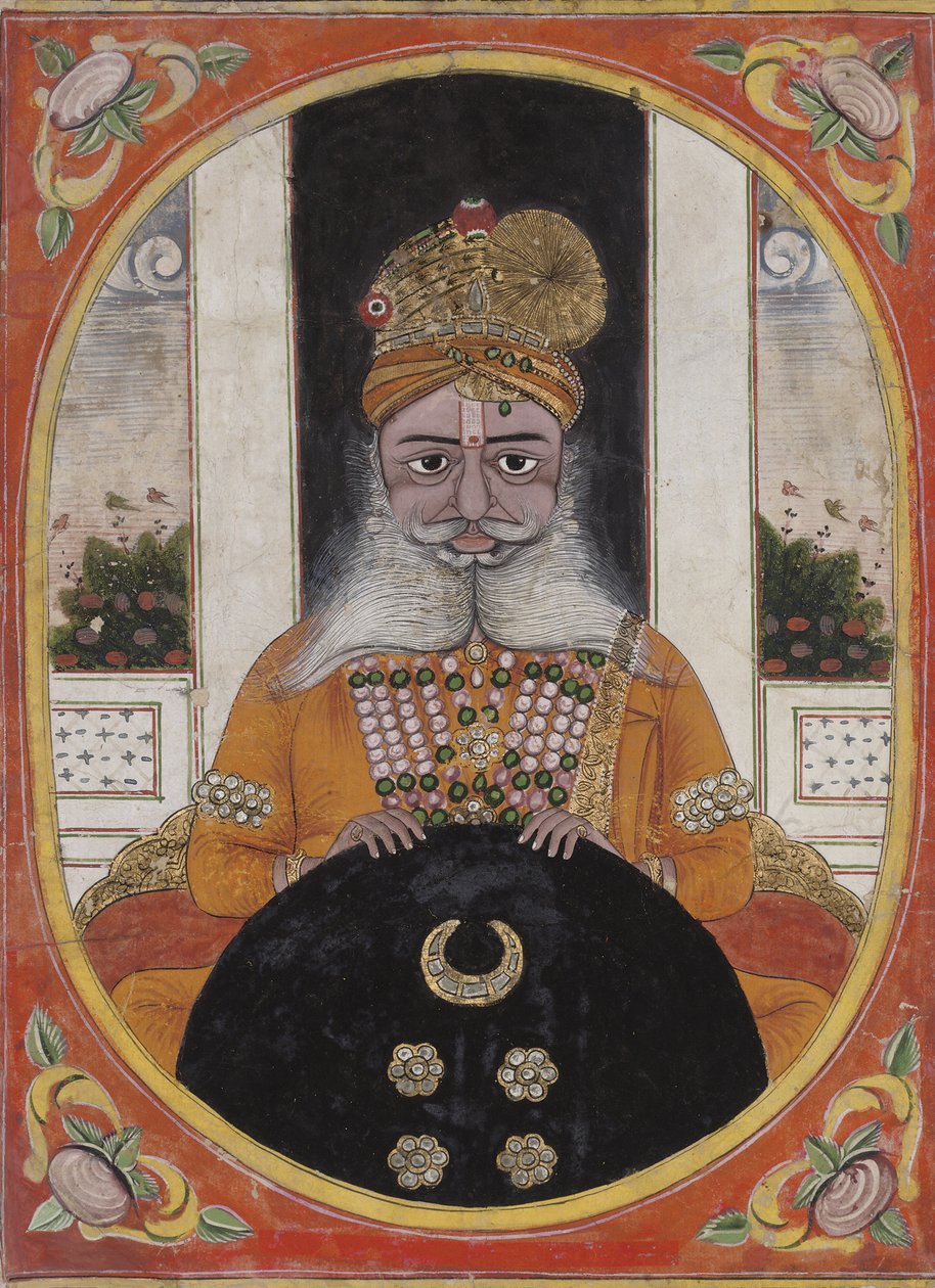 Maharaja Sardar Singh, vládce Bikaner, 1851-71 od Indian School
