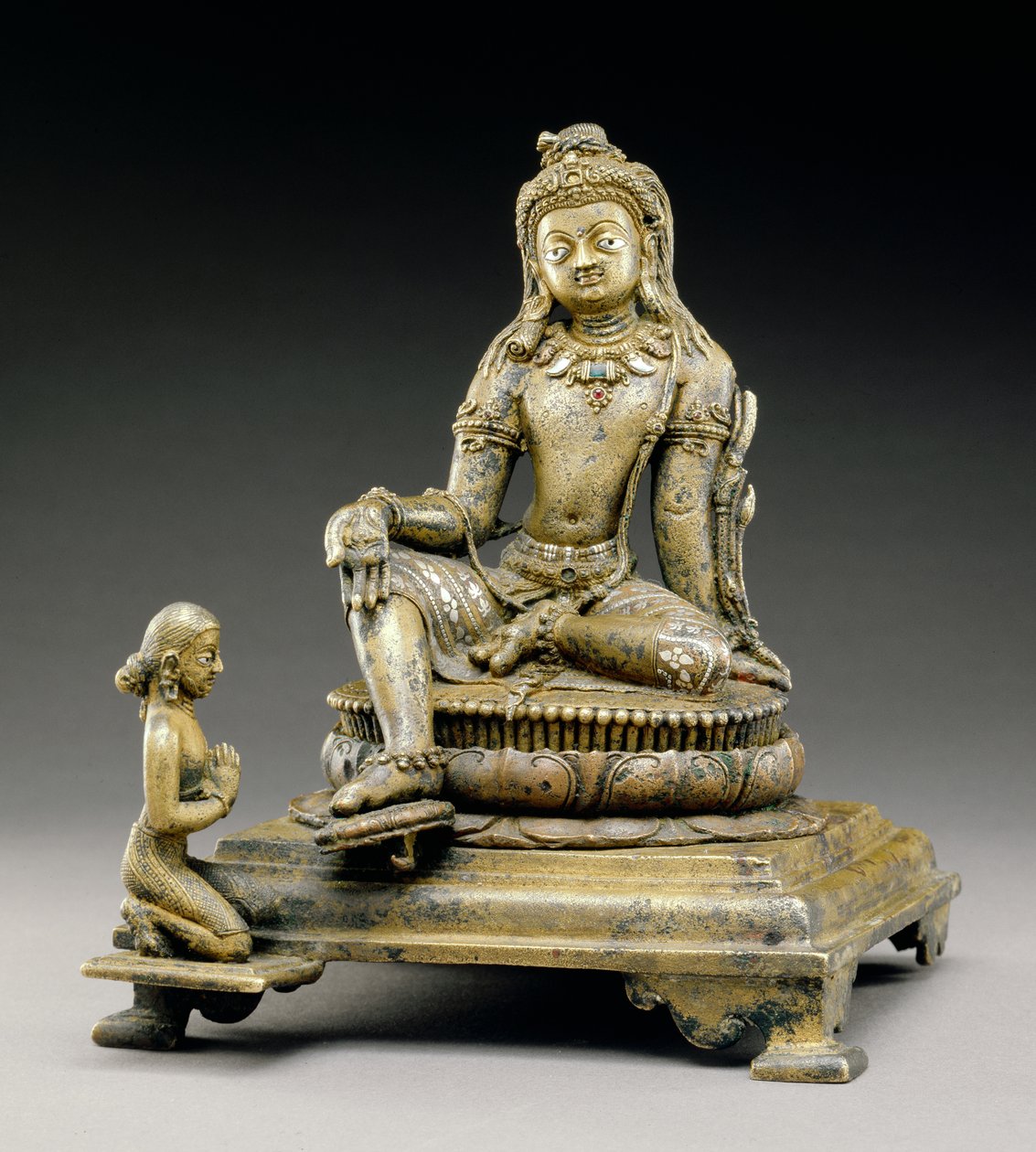 Manjusri, kultura Sirpur, 800 n. l. (bronz) od Indian School