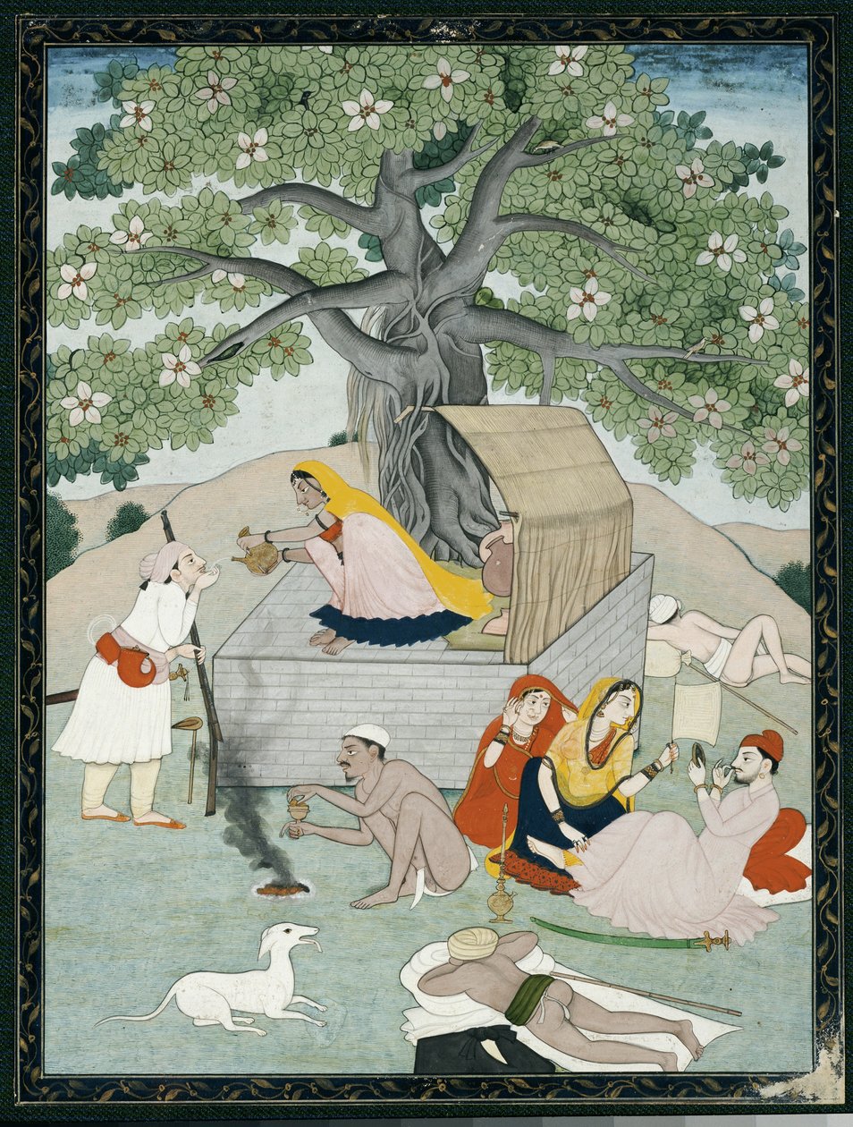 Miniatura z alba, Kangra od Indian School