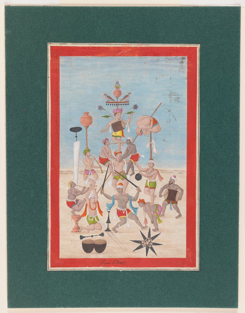 Miniaturní malba, cca 1810 (wc na papíře) od Indian School