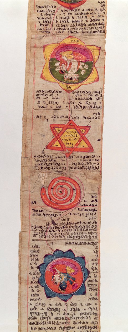 Paní Sanskrit 1804 Sanskritský lékařský rukopis od Indian School