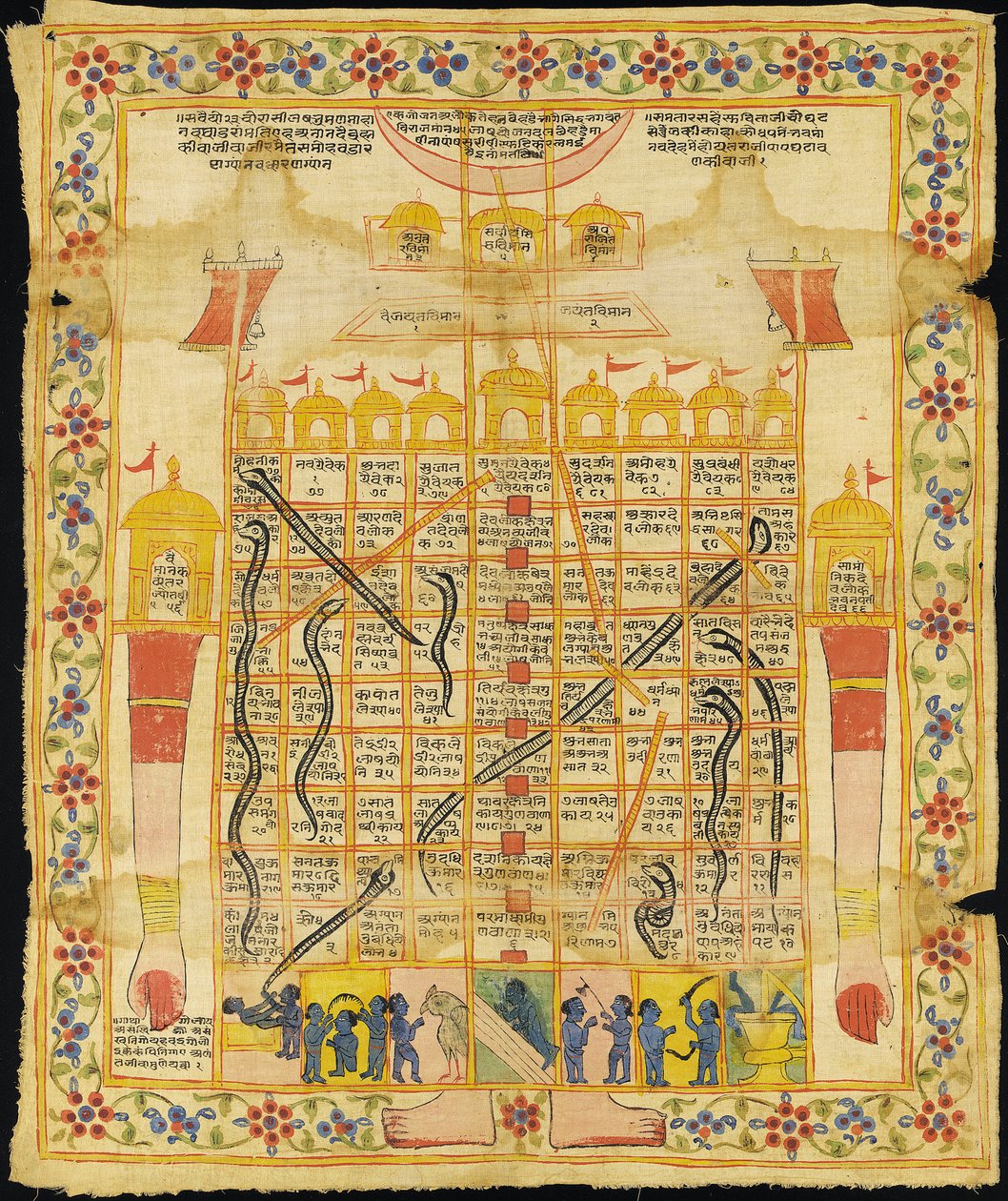 Obraz Gyan Bazi, Rádžasthán, konec 18. století od Indian School