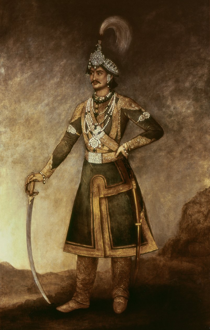 Portrét Jung Bahadur Koowar Ranajee (1816-77) od Indian School