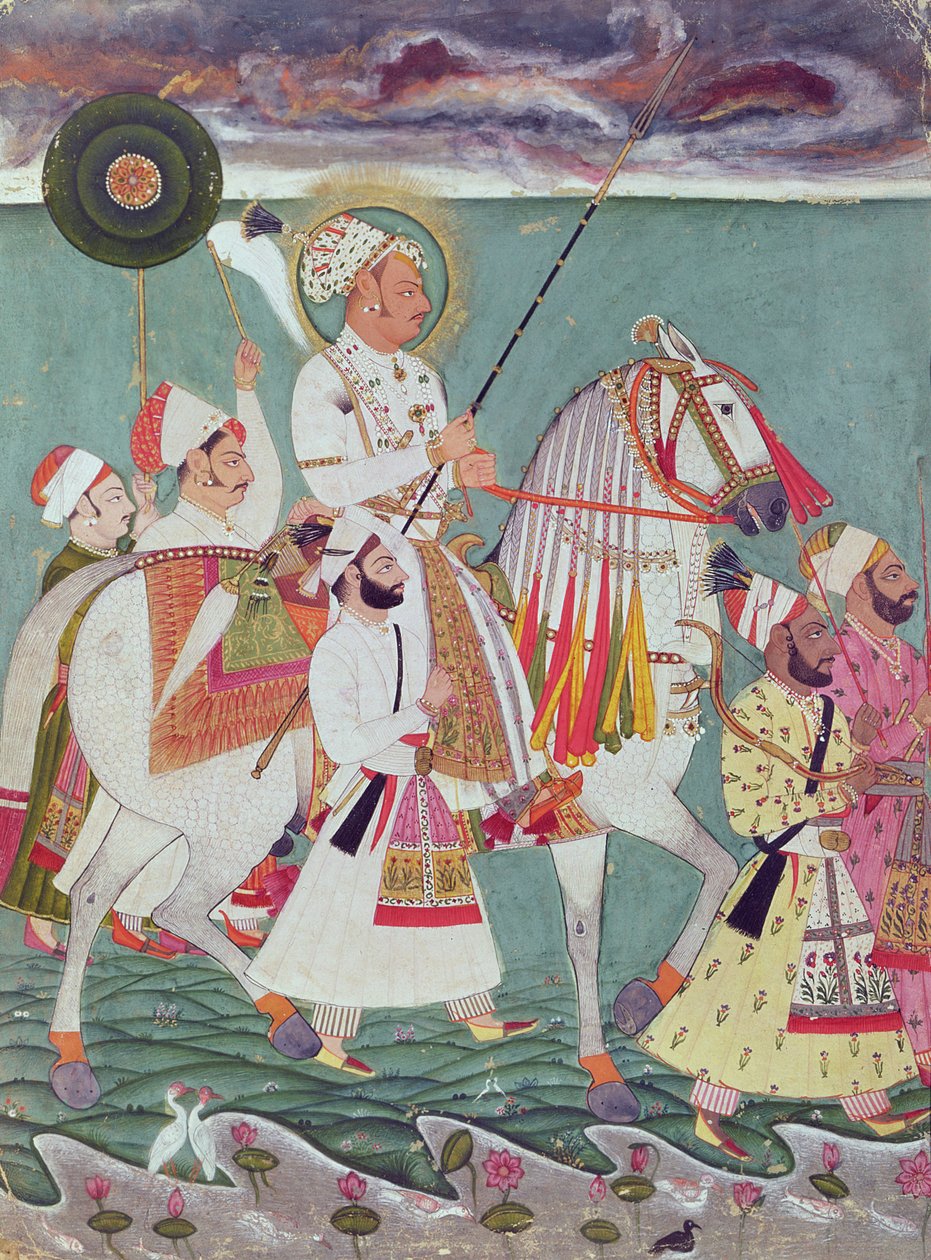 Portrét maharaja Ajit Singh z Jodhpur (1678-1724) od Indian School