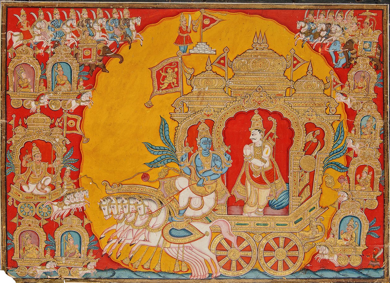 Bitva u Kurukshetra, z Mysore, Indie, 1800-25 od Indian School