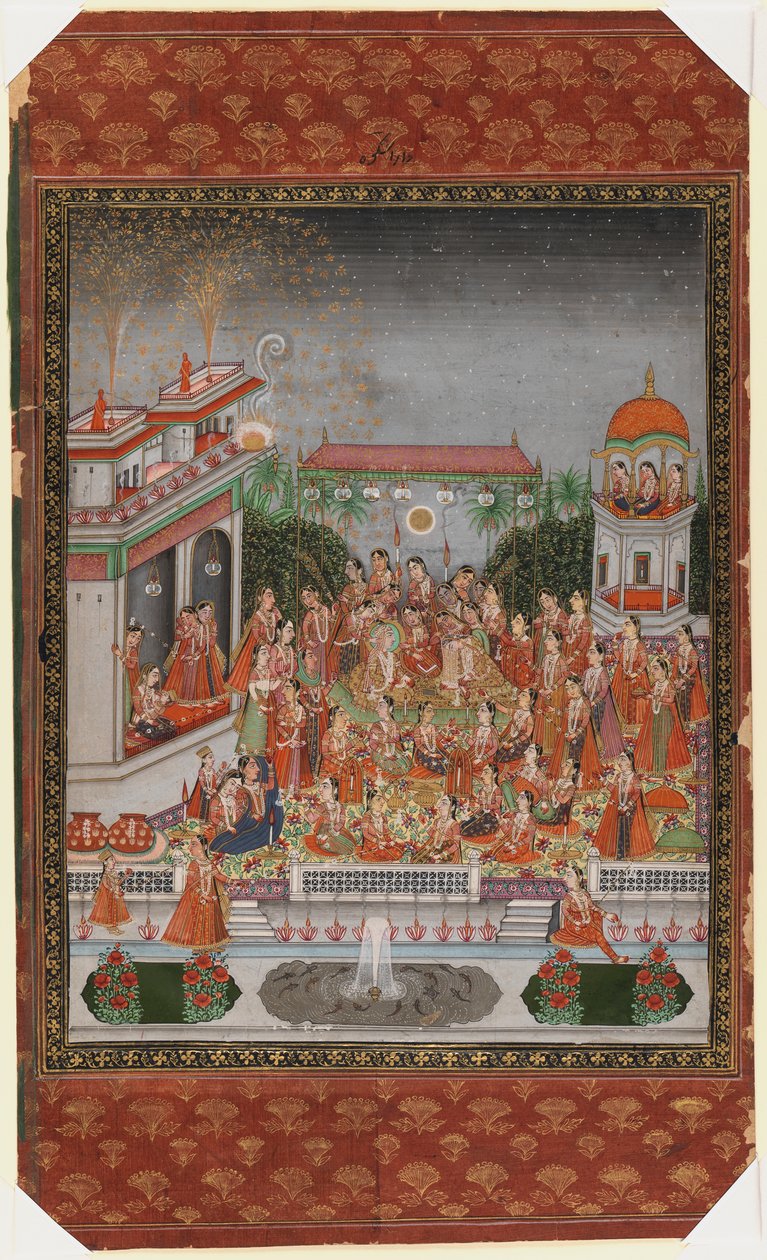 Svatba Dara Shikoh, 1875-1900 (neprůhledné wc a zlato na papíře) od Indian School