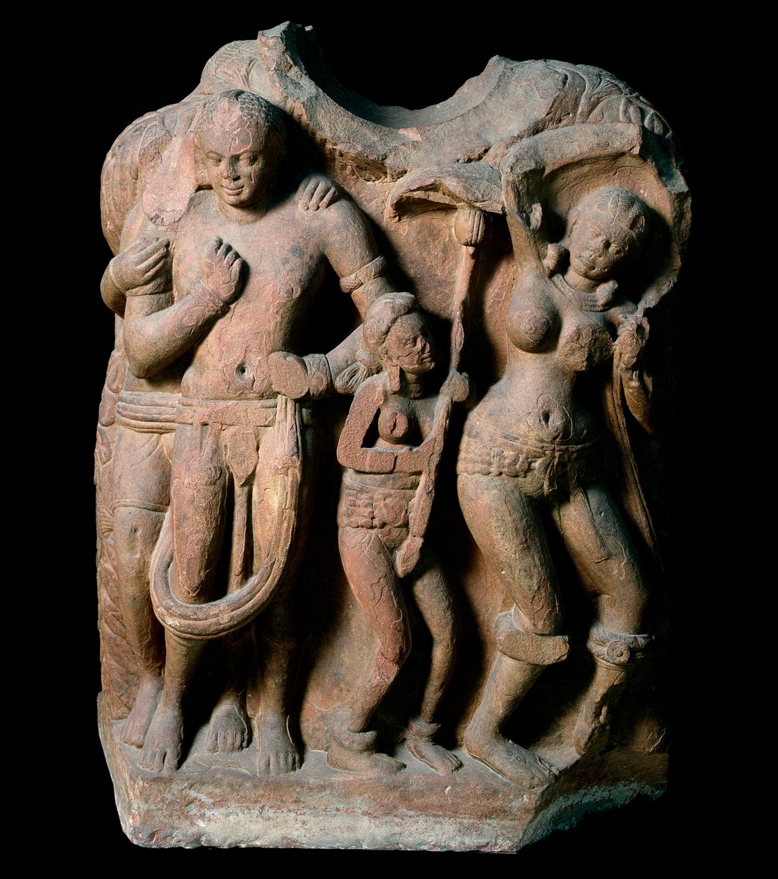 Bohatá kurtizána Vasantasena (socha, Kushan Empire) od Indian School