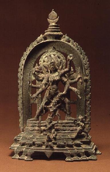 Tirthankara Parsvanatha, Maitraka, Akota, Gujarat (bronz) od Indian School