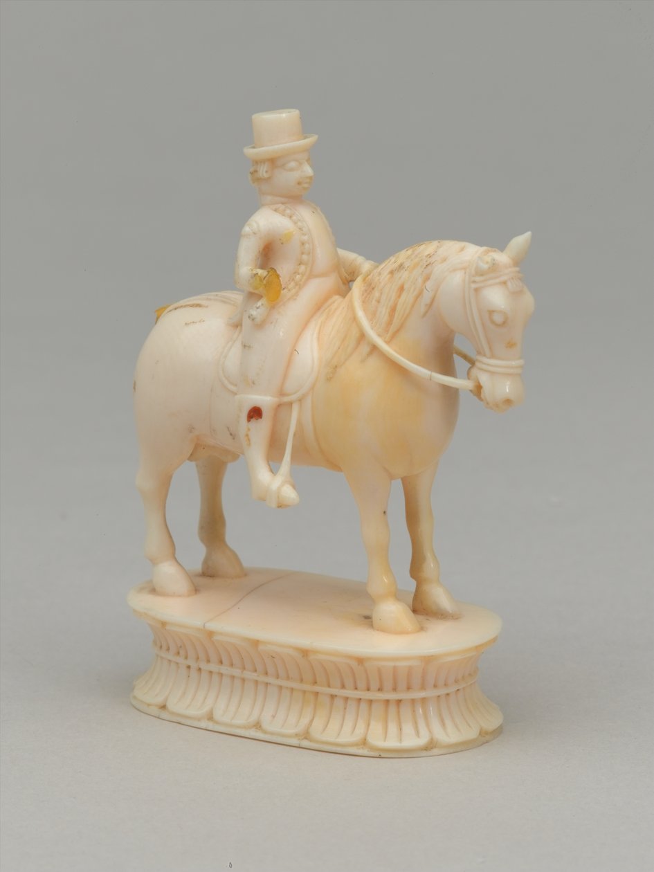 Bílý rytíř, šachová figurka, Indie, cca 1820 od Indian School
