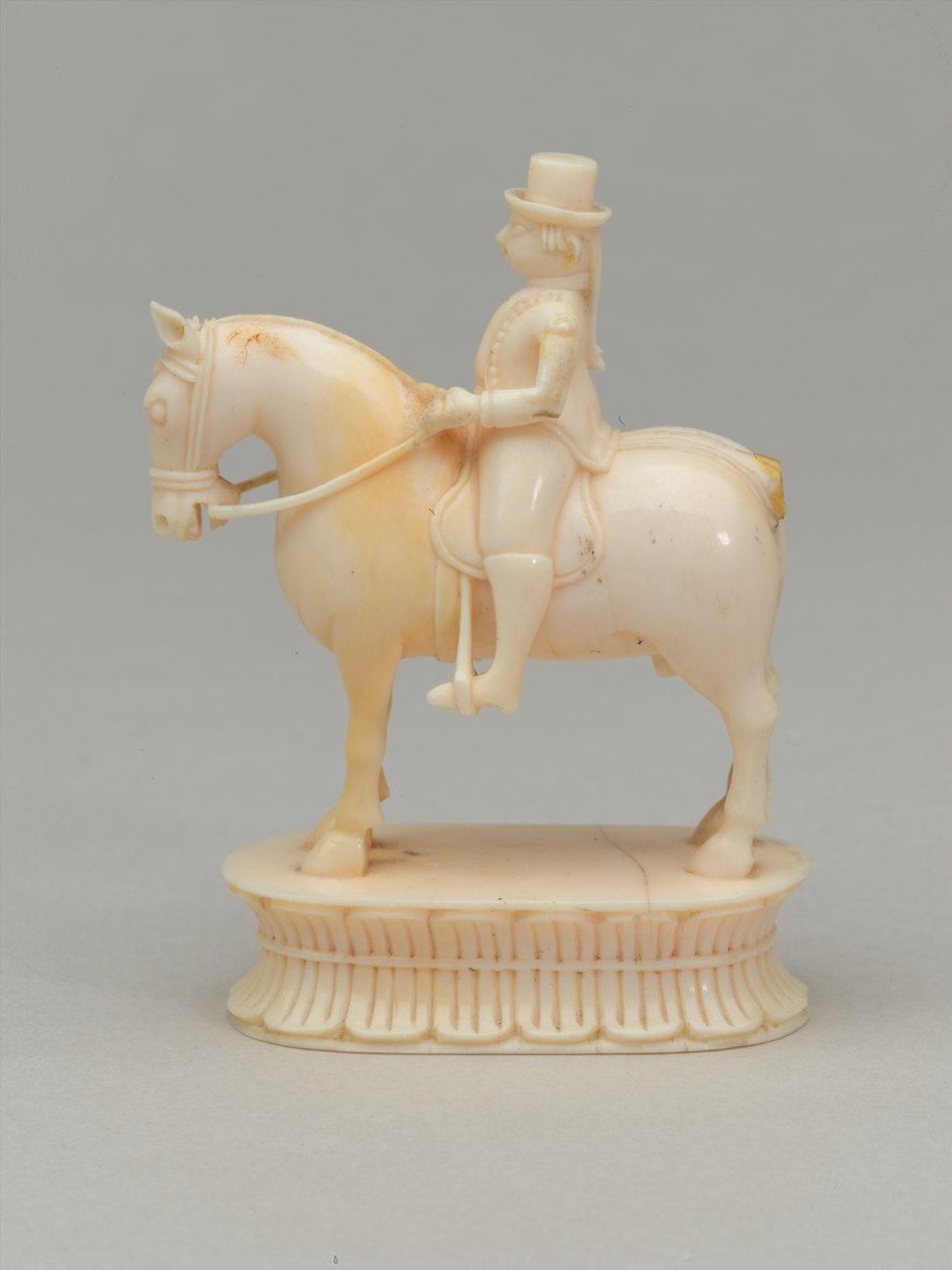 Bílý rytíř, šachová figurka, Indie, cca 1820 od Indian School