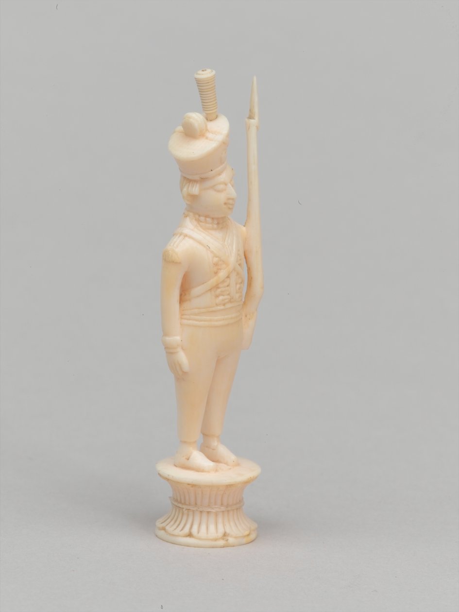 Bílý pěšec, šachová figurka, Indie, cca 1820 od Indian School