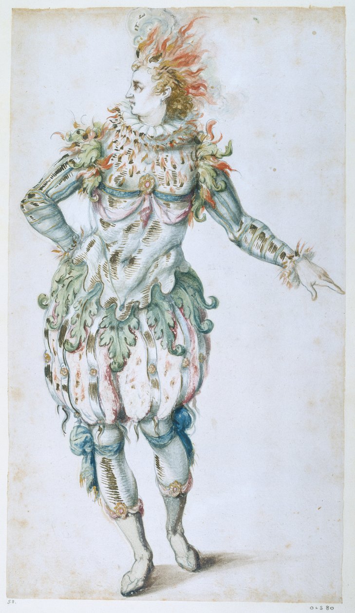 A Star Masquer (akvarel na papíře) od Inigo Jones
