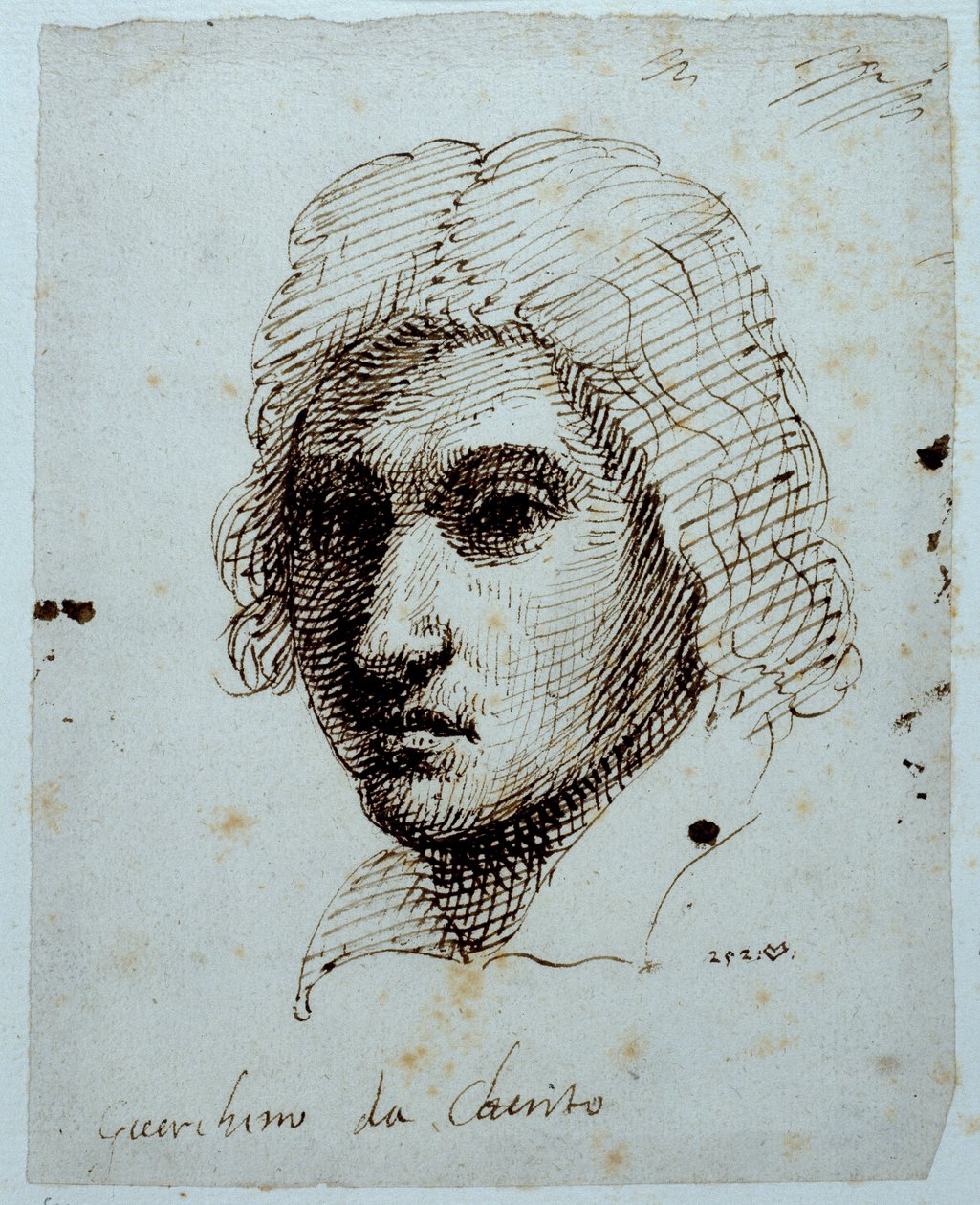 Kresba Guercina (pero a inkoust na papíře) od Inigo Jones