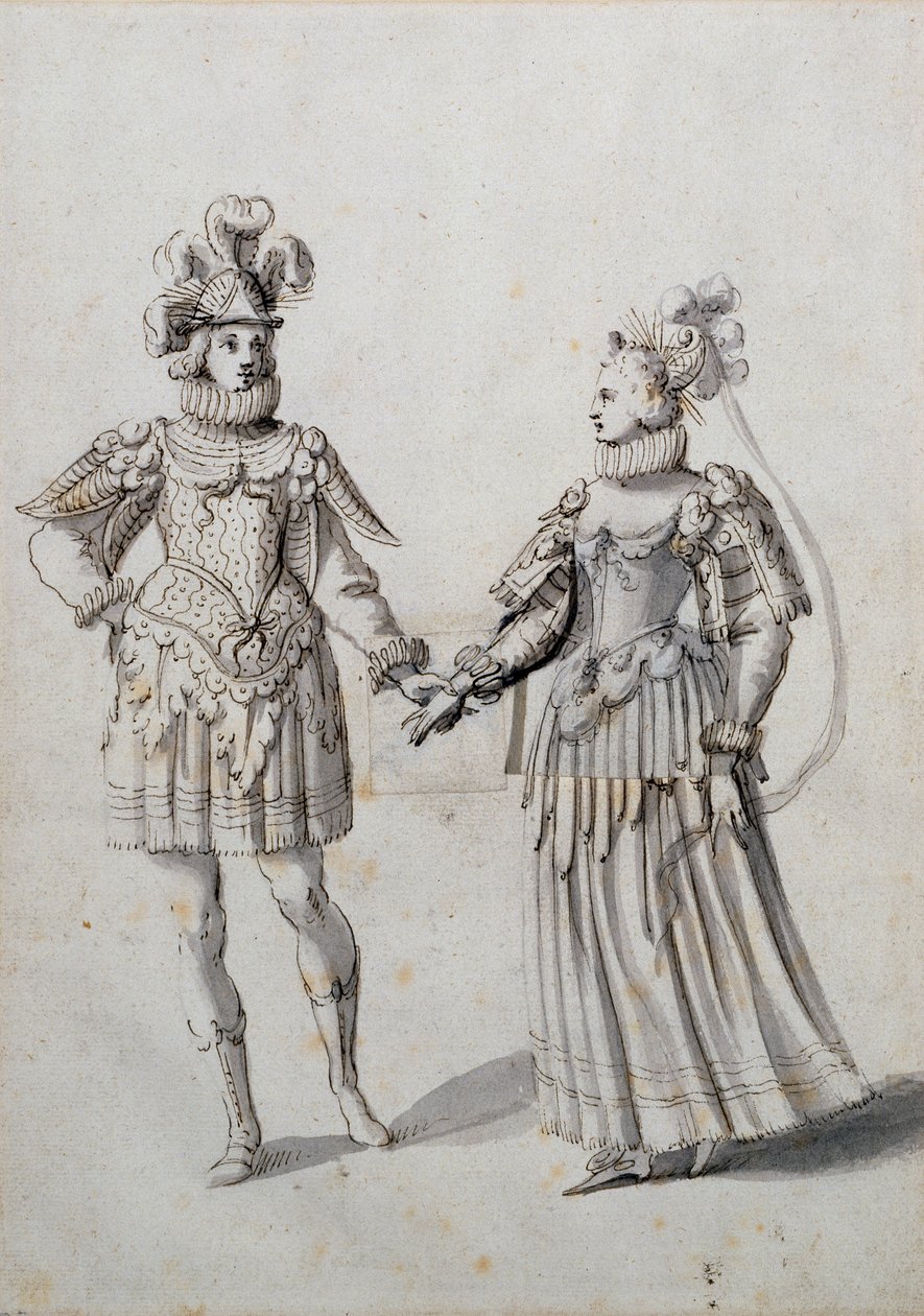 Vlivy hvězd (pero a inkoust na papíře) od Inigo Jones