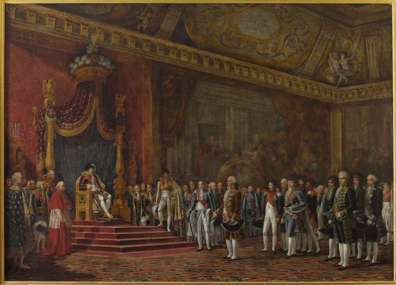 Deputace římského senátu vzdávající hold Napoleonovi I. dne 16. listopadu 1809, 1810. od Innocent Louis Goubaud
