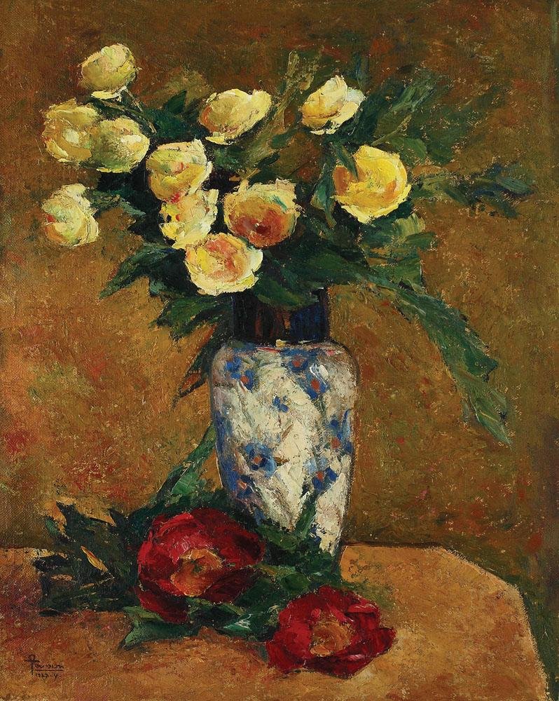 Trandafiri galbeni Anglicky: Yellow roses Německy: Yellow roses od Ion Theodorescu Sion