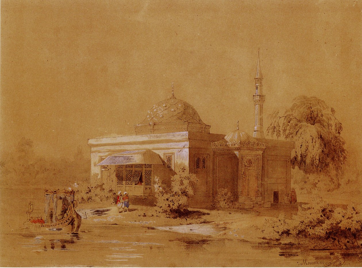 Projekt pavilonu tureckých lázní v parku Kateřiny Carskoje Selo, c. 1850 od Ippolit Antonovich Monighetti