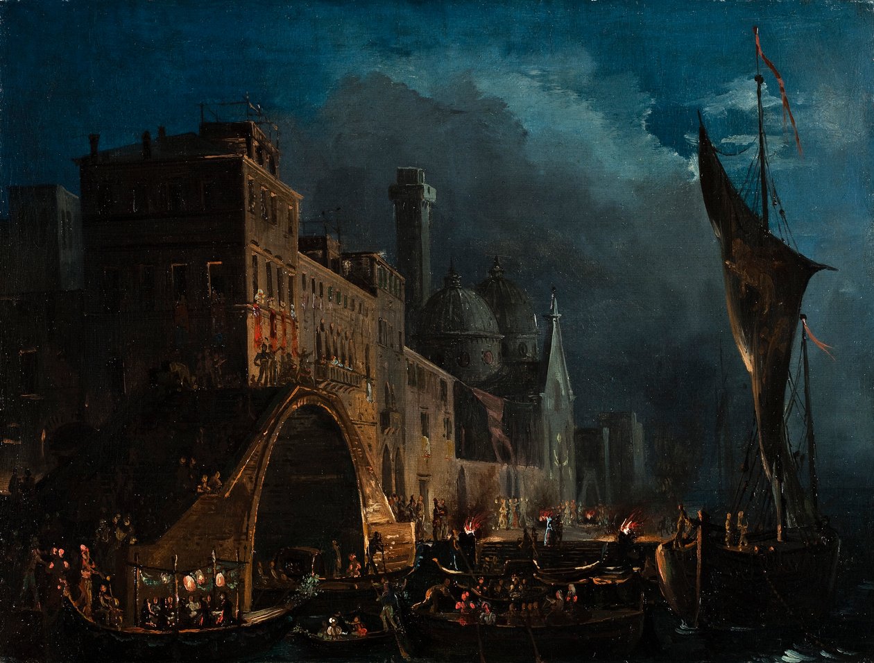 Benátský galavečer, 1825-1835. od Ippolito Caffi