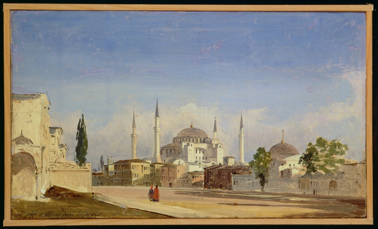 Hagia Sophia, Konstantinopol, 1843 od Ippolito Caffi