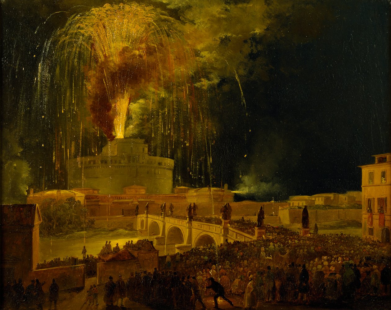 La Girandola: Ohňostroj na Castel Sant