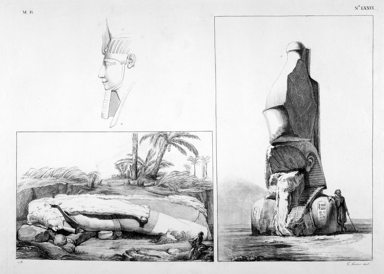 Memphis, Egypt, 19. století od Ippolito Rosellini