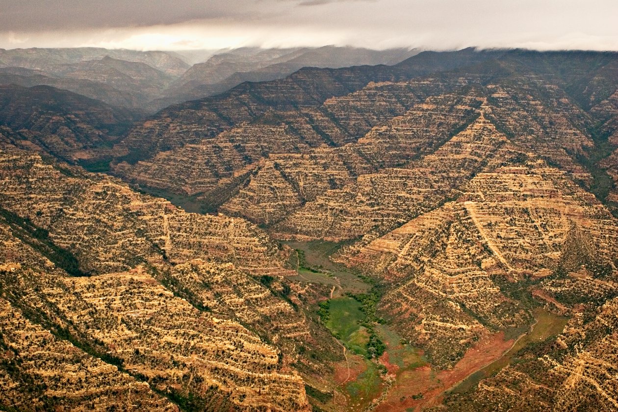 Letecké snímky Range Creek, Utah., 2005 (foto) od Ira Block