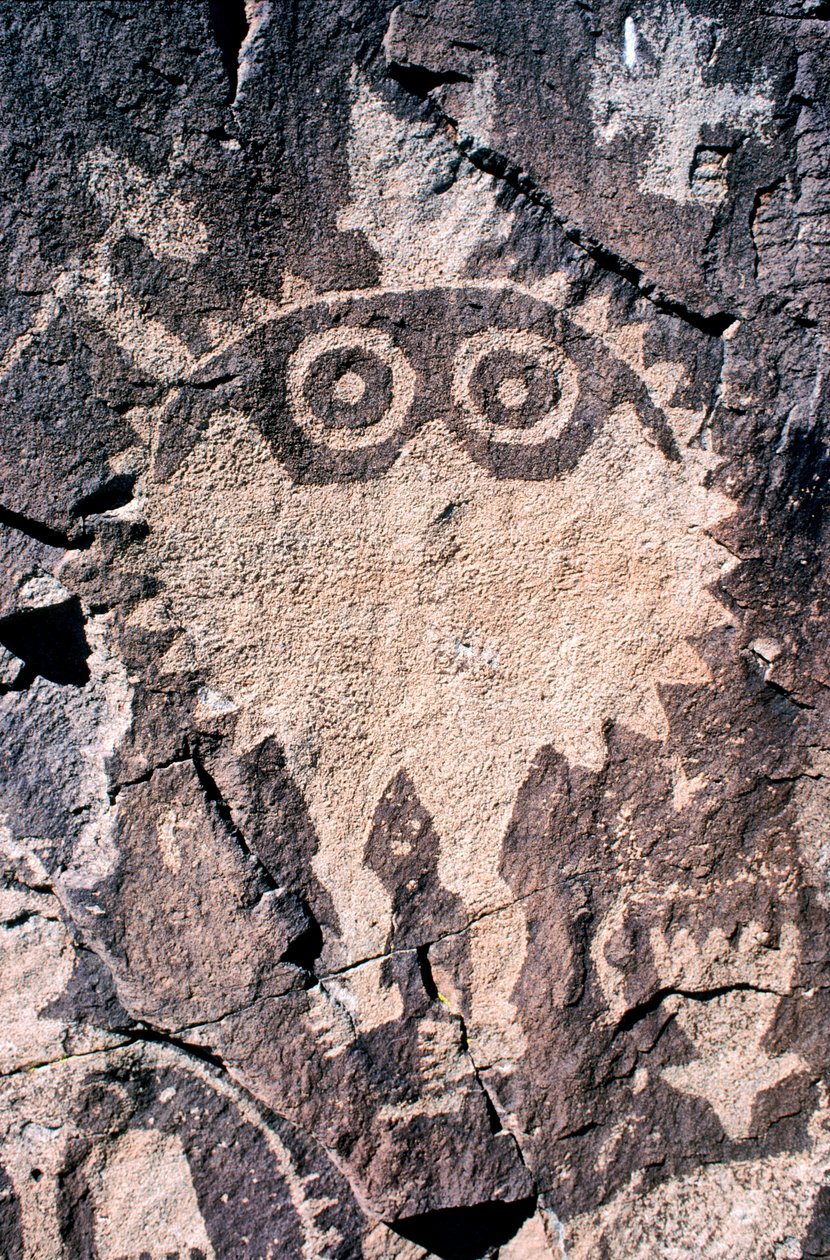 Petroglyfy (skalní umění) Anasaziů v Novém Mexiku. od Ira Block