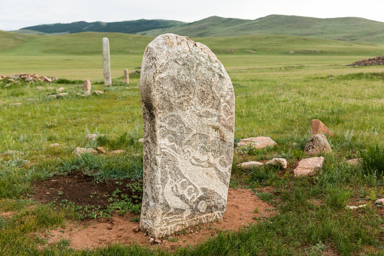 Naleziště jeleních kamenů u Mongolska, severní Mongolsko., 2013 (foto) od Ira Block