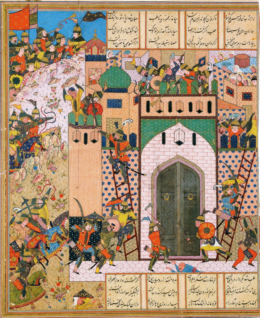 Shah Anushirvan dobyl pevnost Saqila od Iranian Master