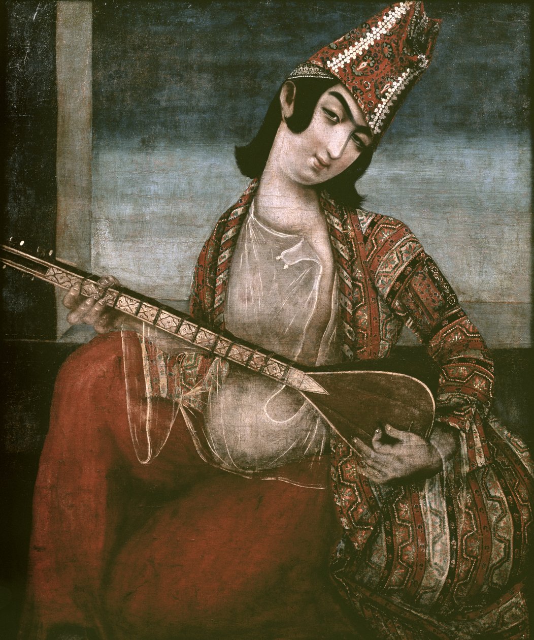 Mladá žena hraje na kytaru od Iranian School