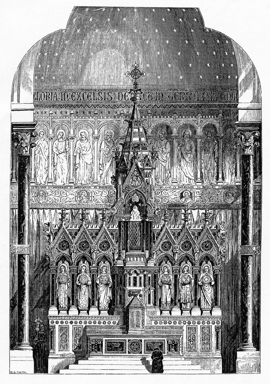 Hlavní oltář svatého Alphonse Liguori, Limerick, Irsko, ilustrace z 