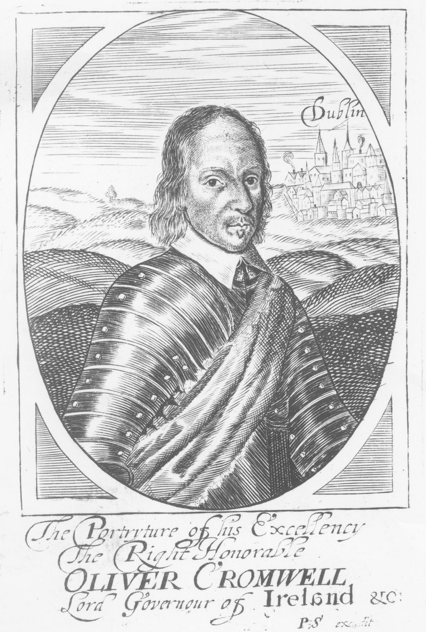 Oliver Cromwell (1599-1658) kolem 1650 od Irish School