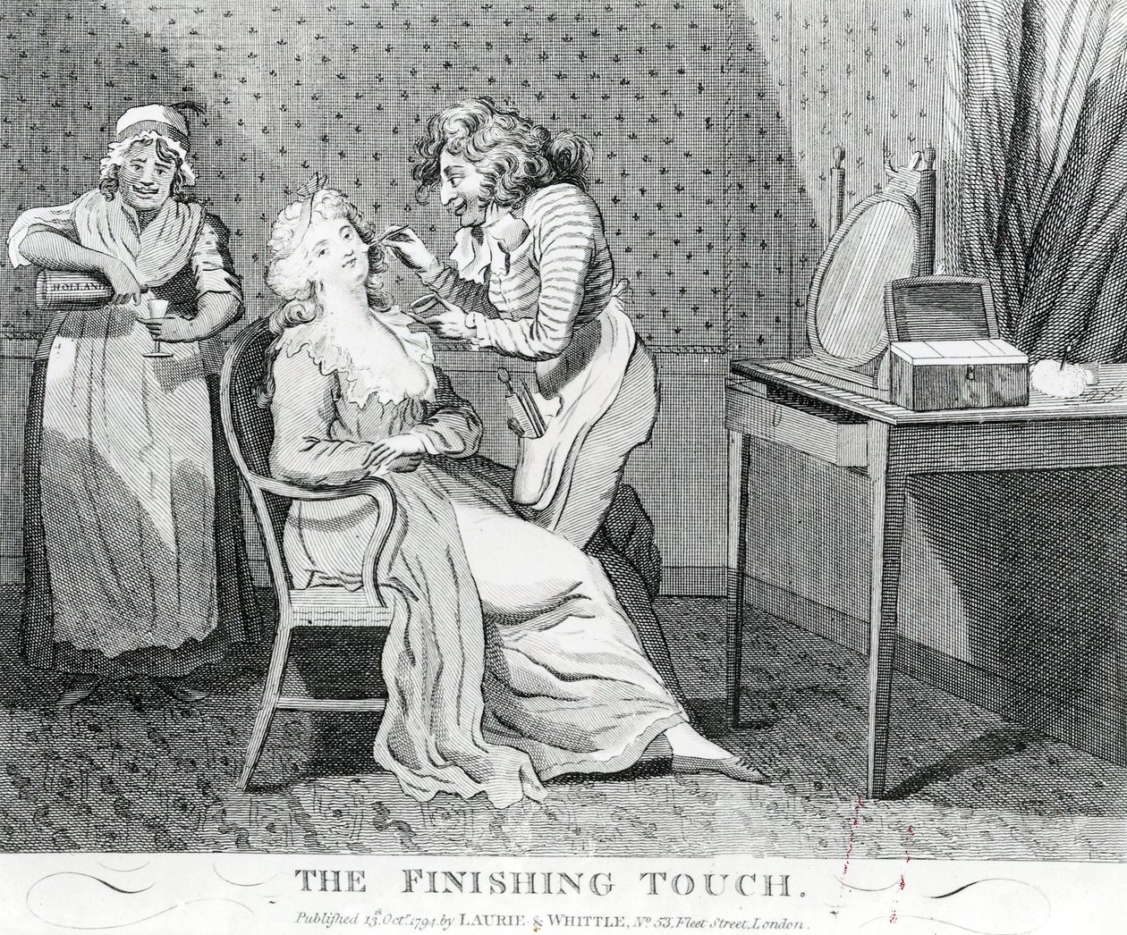 Finishing Touch, 1794 od Isaac Cruikshank