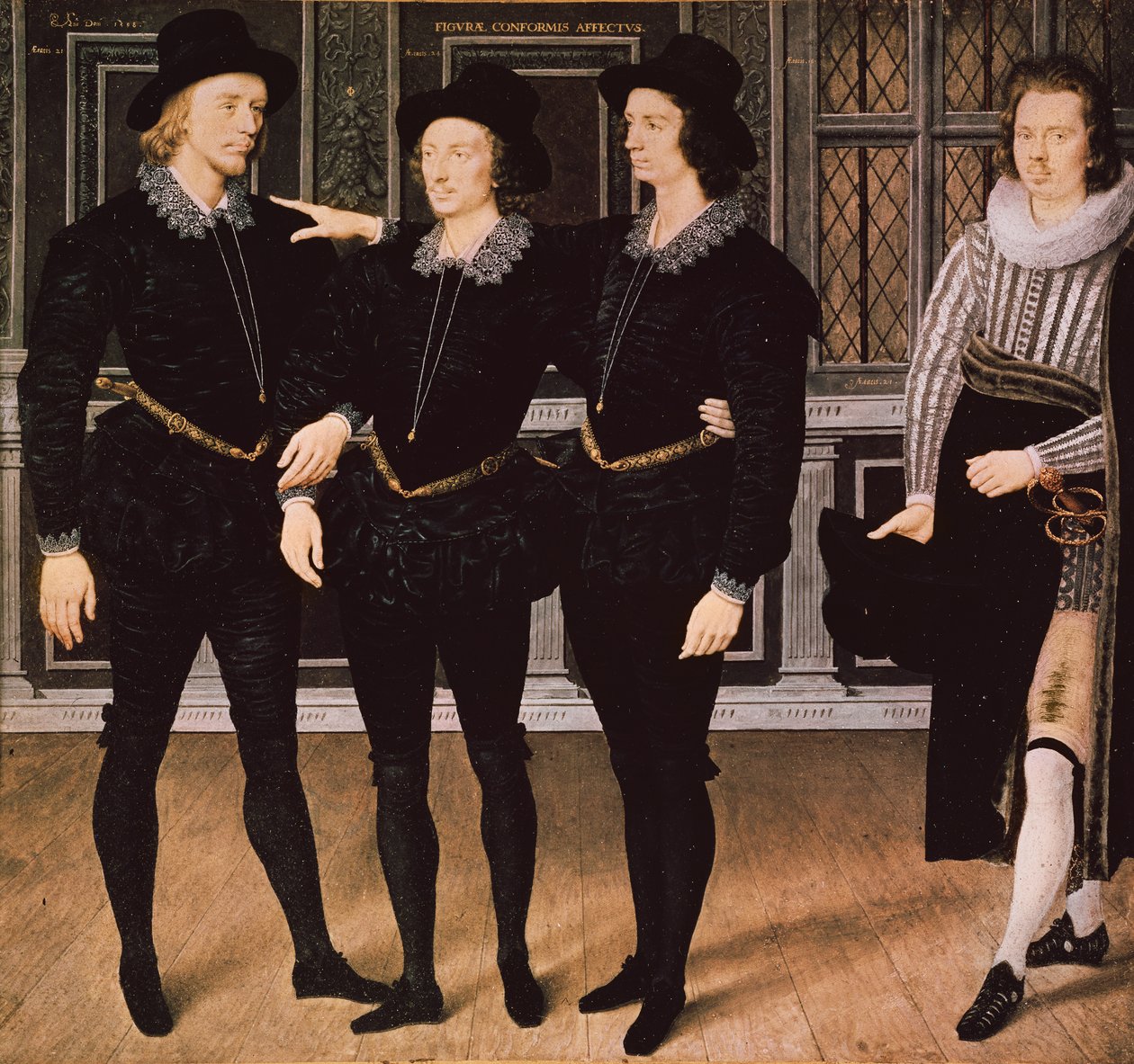 Bratři Browne, 1598 (kvaš a wc na pergamenu) od Isaac Oliver