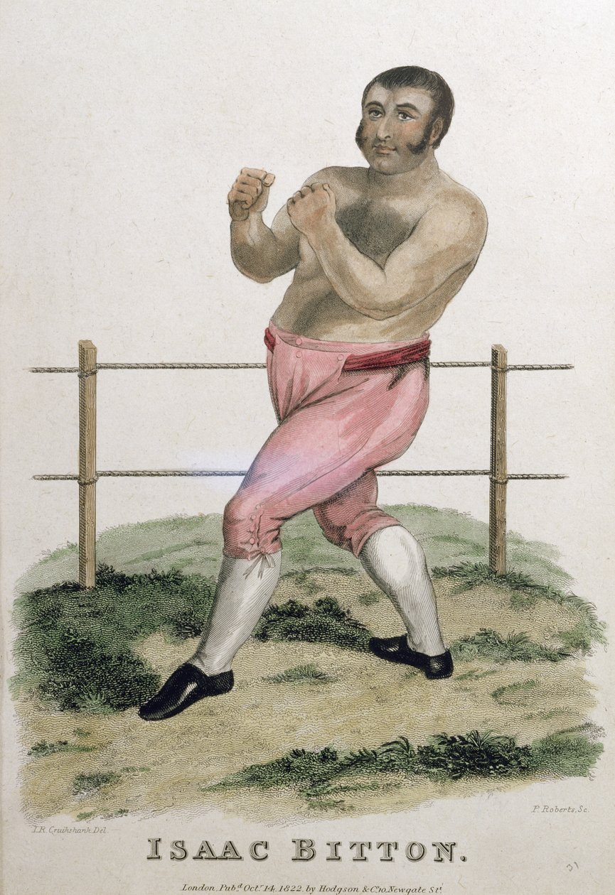 Isaac Bitton, vyryl P. Roberts, publikoval 1822 od Isaac Robert Cruikshank