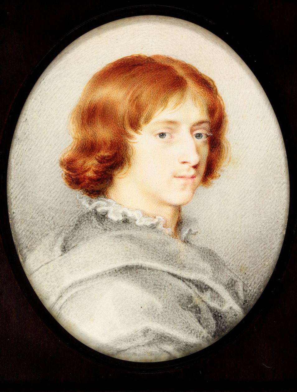 Mladý gentleman tradičně identifikovaný jako Isaac Oliver mladší, malířův syn (akvarel na pergamenu) od Isaac (attr. to) Oliver