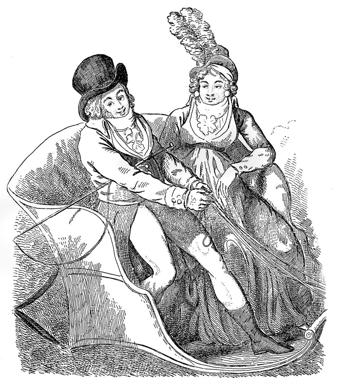 Stehlík a jeho paní, 1796. od Isaac Cruikshank