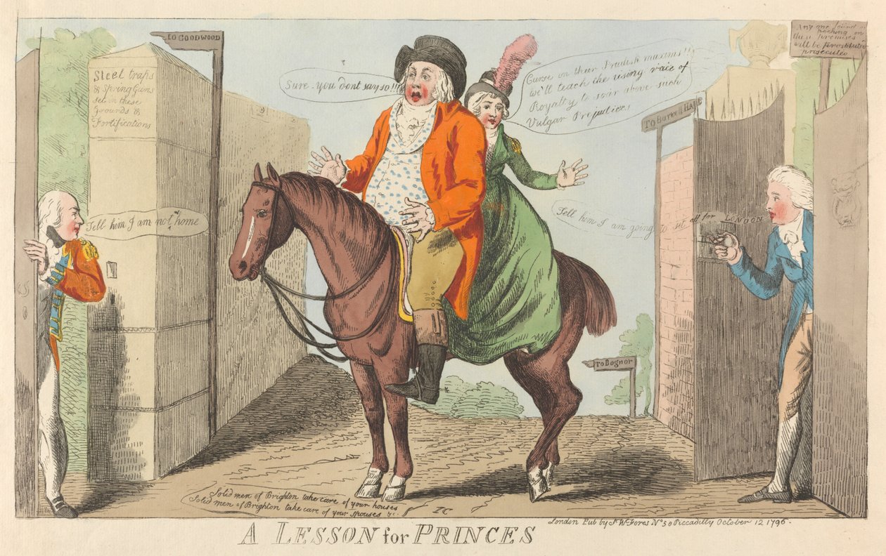 Eine Lektion für Prinzen od Isaac Cruikshank