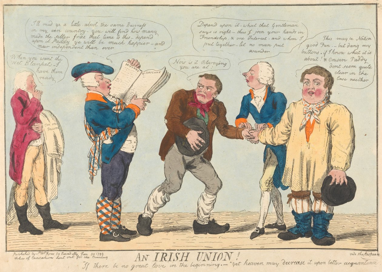 Eine irische Union od Isaac Cruikshank
