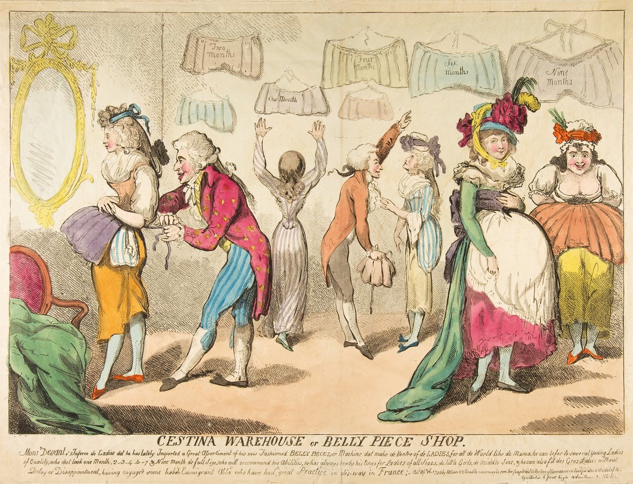 Čestina Warehouse nebo Belly Piece Shop, hospoda. 1793 od Isaac Cruikshank