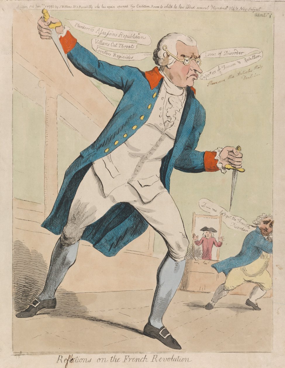 Úvahy o francouzské revoluci od Isaac Cruikshank