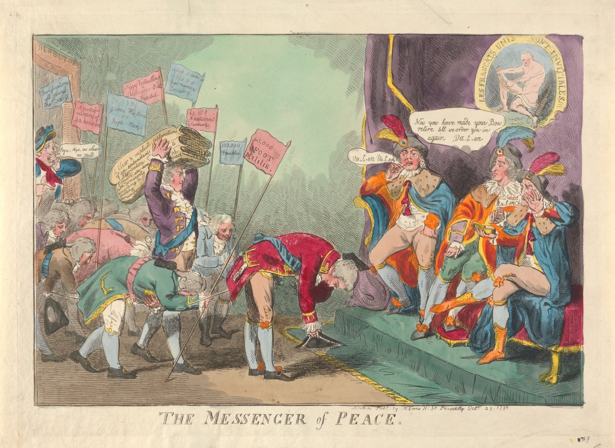 Der Friedensbote od Isaac Cruikshank